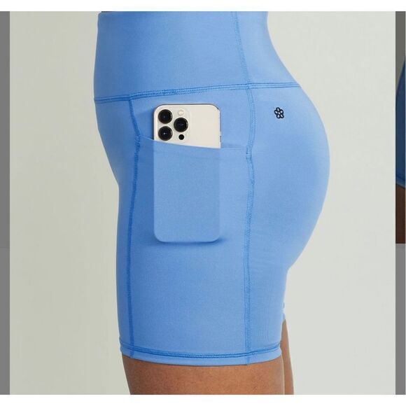 Signature 5” Bike Shorts - Blue - Picture 2 of 5